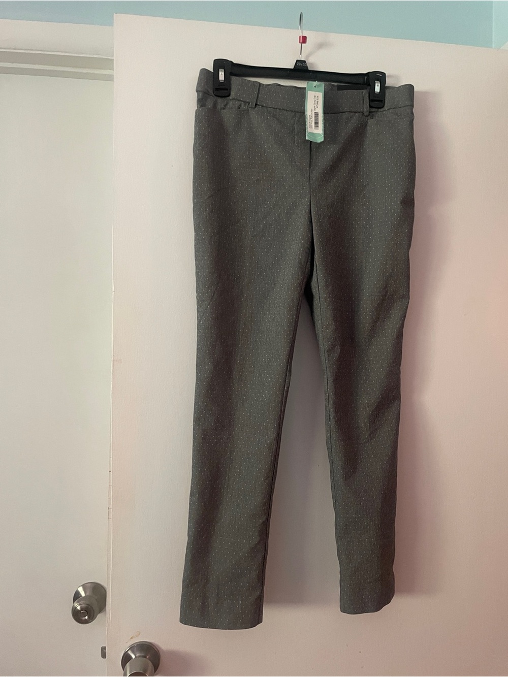 NWT! Jules & Leopold Gray Slim Chinos with Microdot Texture